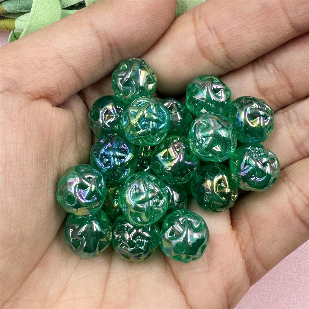 11.2mm Craft DIY DIY Beading Accessory Round Beads Jelly Colored Acrylic Charms Jewelry Making For Necklace Earrings Making Handmade Material Sugar