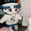 1 set T-shirt Cotton Doll's Clothes Denim Shorts Plush Doll Clothes  Doll Accessories