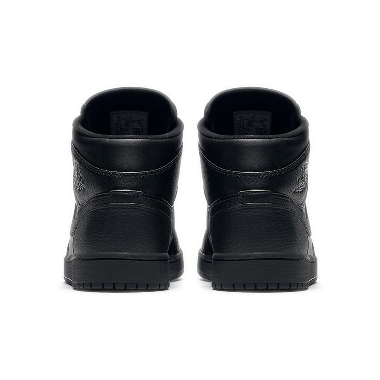 Air Jordan 1 Mid 'Triple Black' 2020 Men's 554724-091
