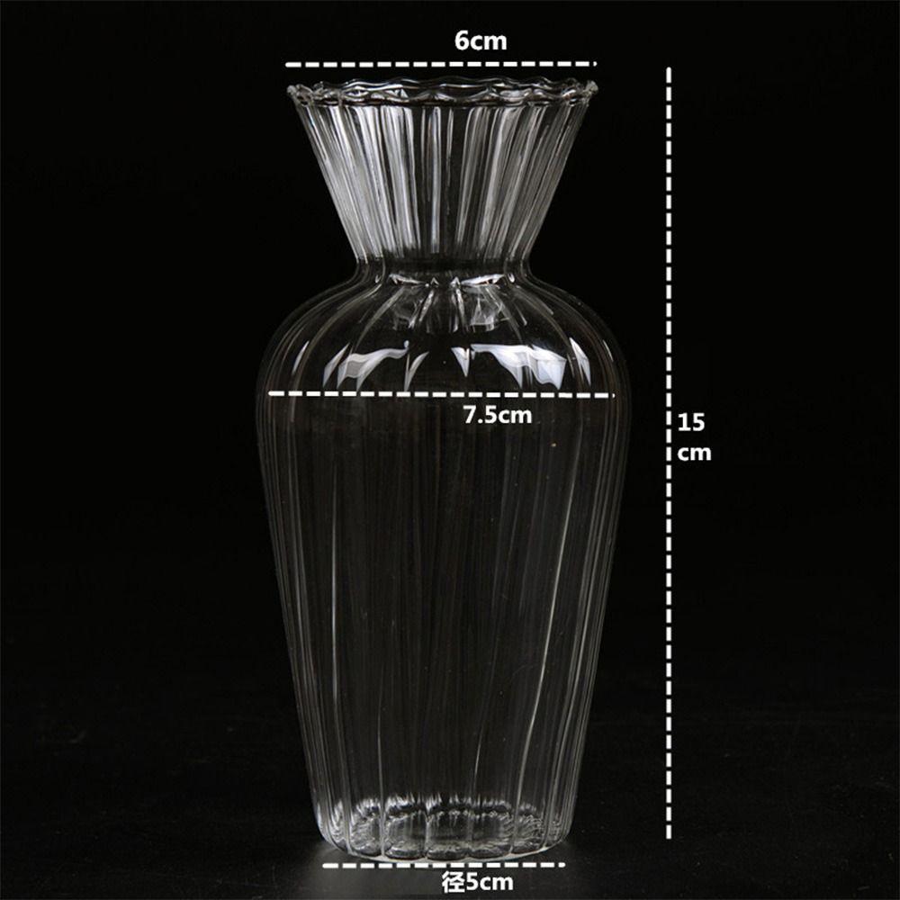 Hydroponic Nordic Creative Container Plant Bottle Glass Vases Flower Pot Table Vase