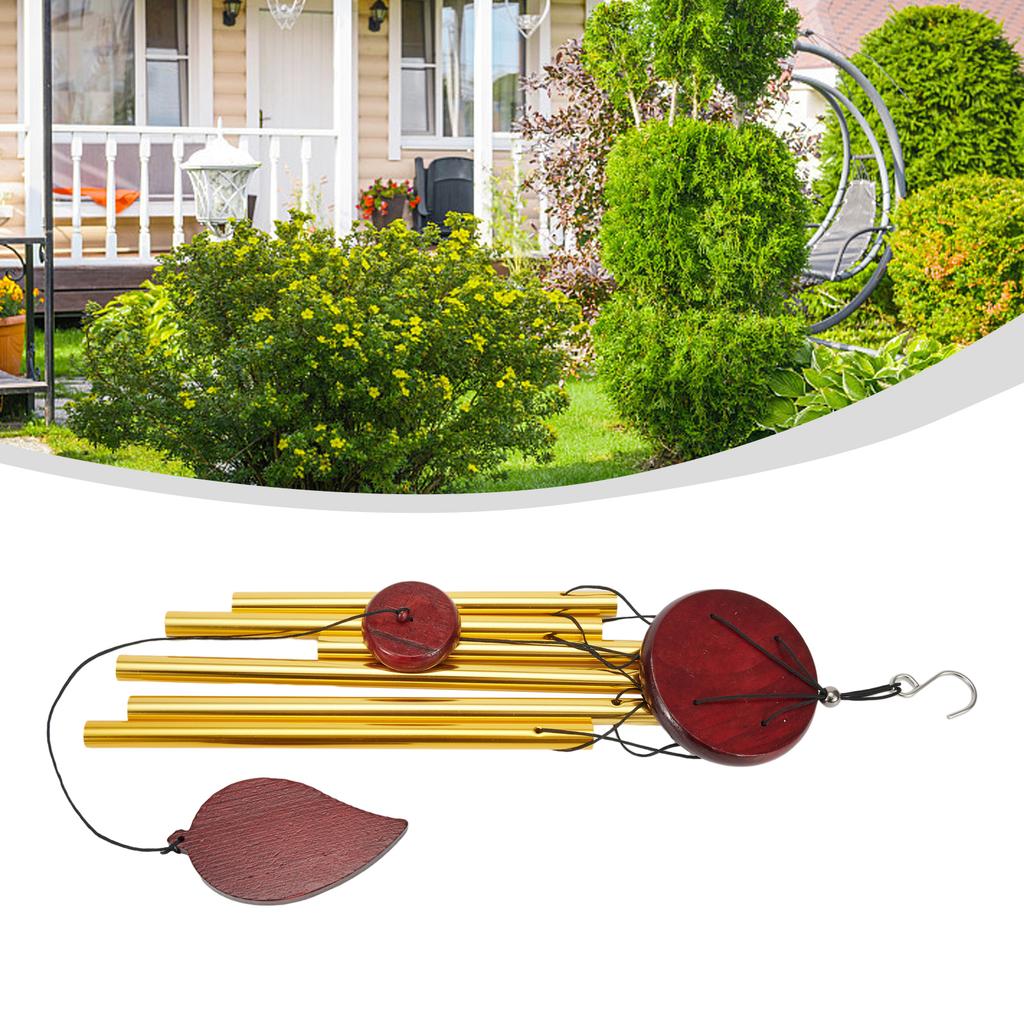 1Pcs Money Tree 6 Tubes Wind Chimes Bell Good Luck Decorations Home Bell Pendant Creative Home Craft Decoration