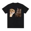 Unisex Funny Cute Cats Talking Meme Graphic T-shirts Women Fashion Short Sleeve T Shirt Casual Oversized T-shirt Women Clothing
