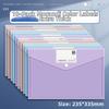 10 Pcs Clear A4 File Folders Plastic Storage Bag Document Pouch Large Capacity Durable Snap Button Closure File Folders