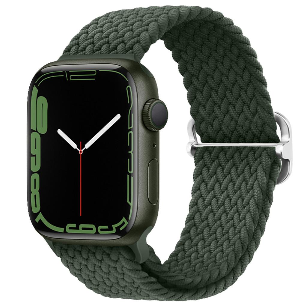 Плетеный ремешок для Apple Watch Ultra 3 2 49 мм 11 10 42/46 мм Нейлоновый эластичный ремешок-браслет для 9 8 7 41 мм/45 мм 6 5 4 SE3 40/44 мм