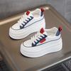 Little White Shoes Women's 2024 Spring, Autumn and Winter New Popular Velvet Inner Heightening Board Shoes Muffin Thick-soled Versatile Sports and Lei