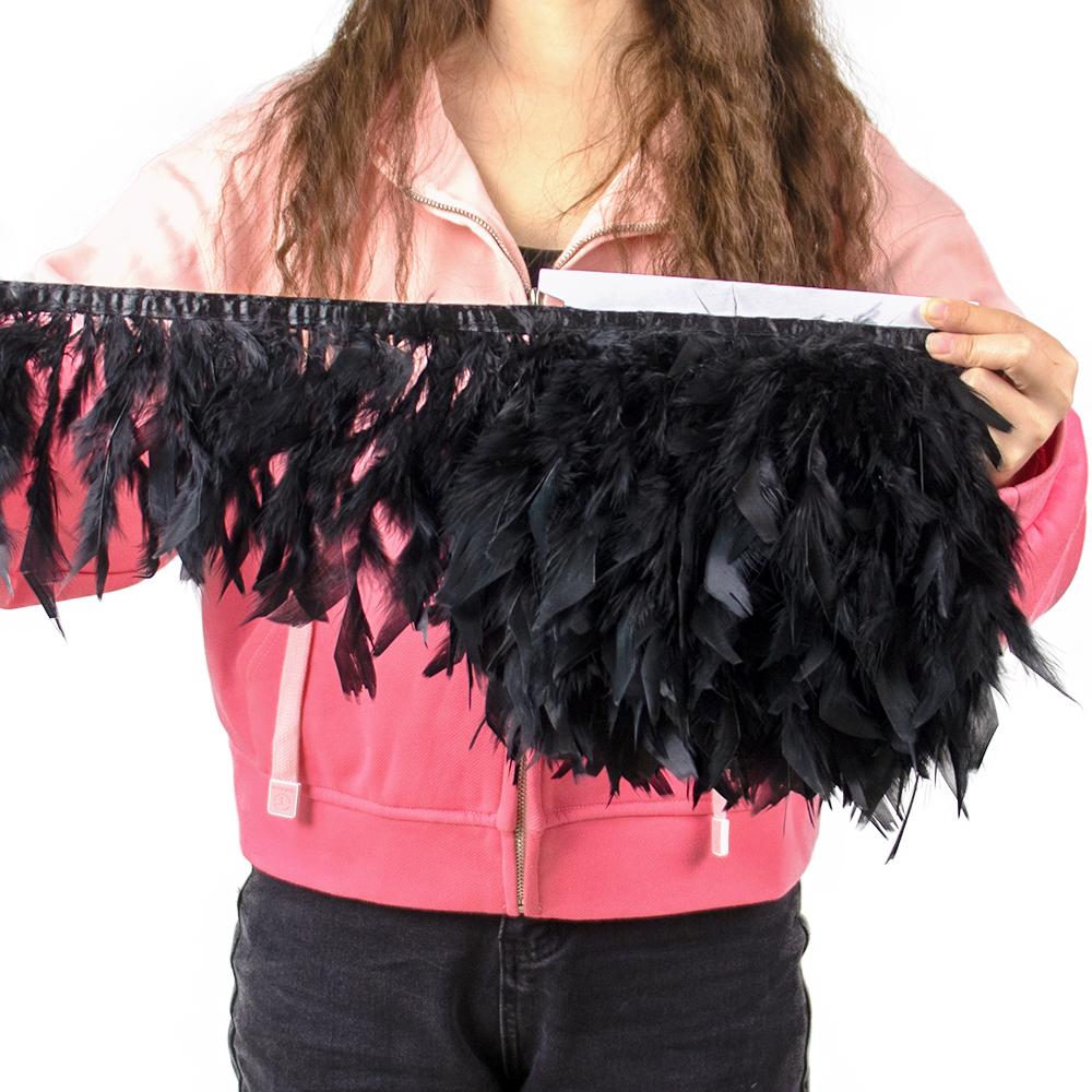 Разноцветная натуральная отделка из перьев индейки, лента из перьев марабу, украшение для свадебного платья, юбки, шитье, рукоделие 10-15 см