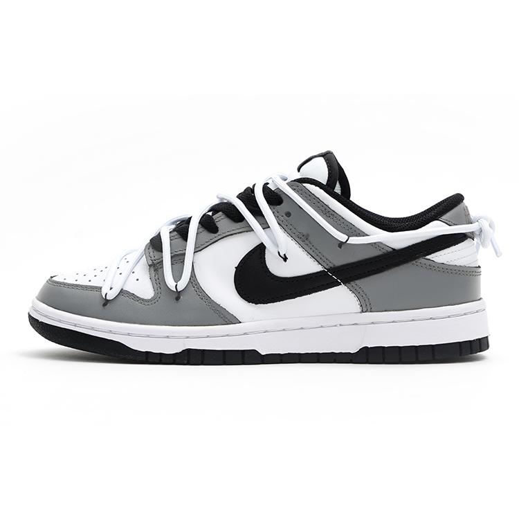 Nike Кроссовки Dunk Low Skateboard Shoes Женские Черно-Бело-Серые DD1503-101(Команда15-)