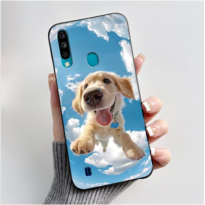 Чехол для ZTE Blade A7 (2020) Чехол для телефона Матовый Черный Роскошный Дракон Милый Крутой Мальчики Девочки Мягкий Силикон ТПУ Защитная Задняя Крышка