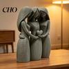 Изящная Детальная Фигурка Статуя Дружбы Сестер 3D Печать 3 для Гостиной Современная Минималистичная Скульптура Комнаты Офиса Общежития Квартиры Домашний Декор Искренний