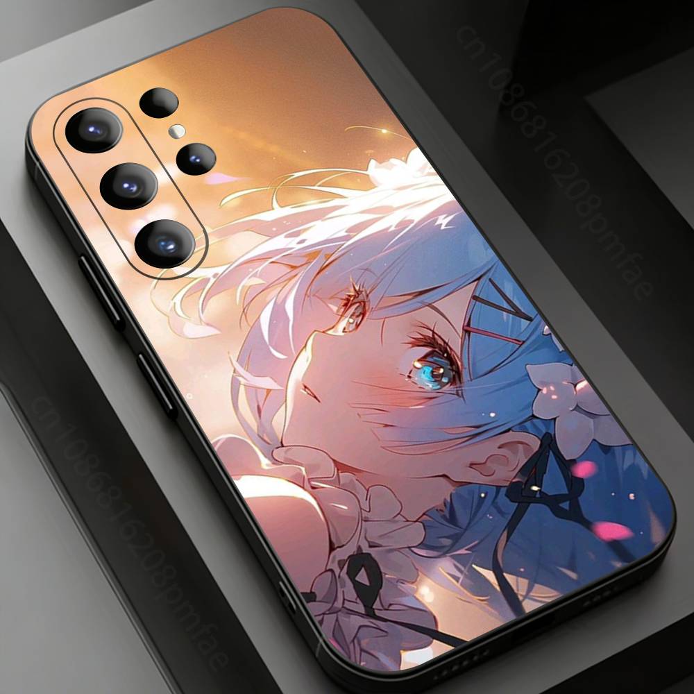 Японское аниме ReZERO Чехол для телефона для Samsung Galaxy S24,25,26,23 22,21,S20 Plus Ultra FE мягкие чехлы fundas