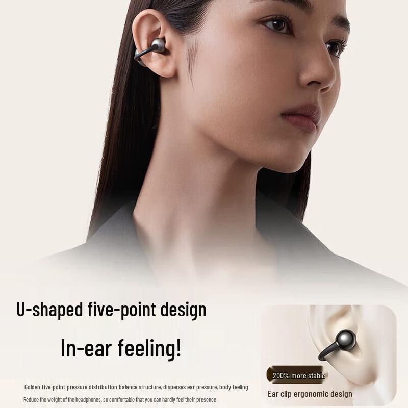 SANAG Z60S AI Bone Conduction Ear-Clip Bluetooth Headset