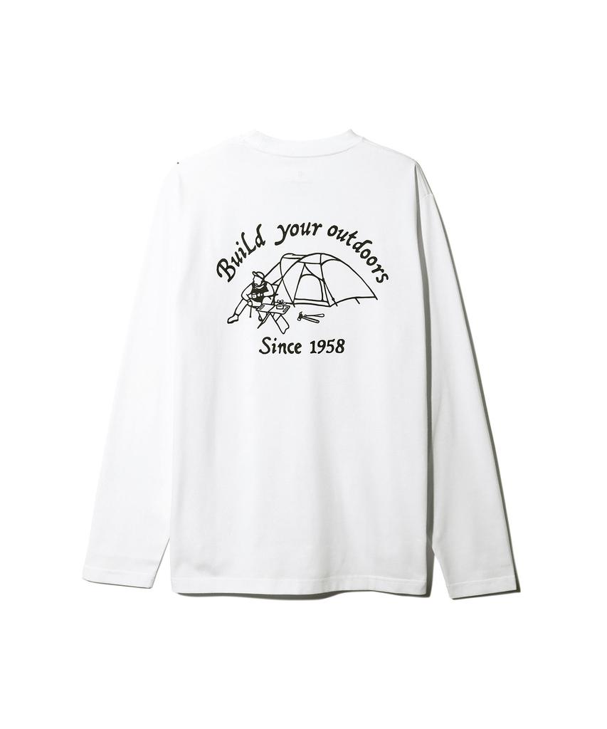 Футболка с длинным рукавом SNOWPEAK Camping Club - Белый / Ts-24Su006Wh