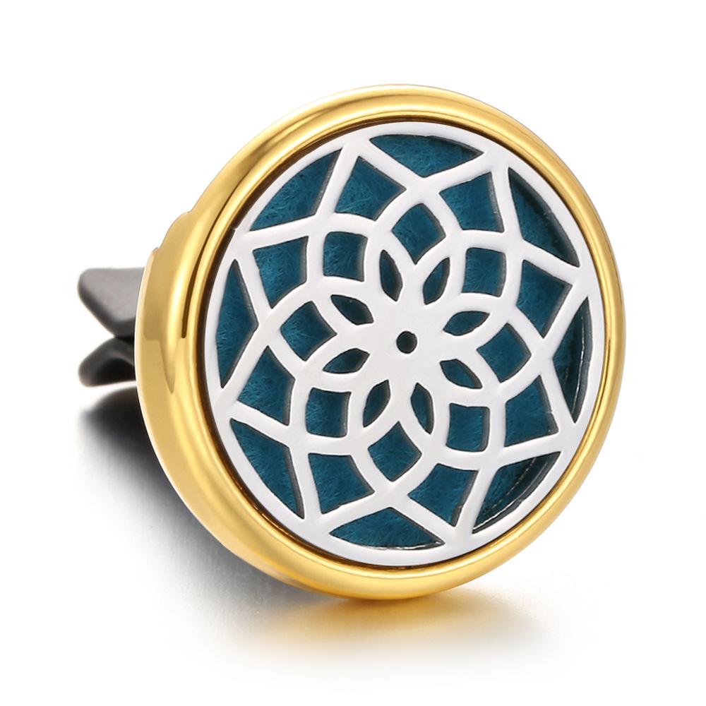 Stainless Steel Hollow Car Bracket Car Aromatherapy Trend Clip Life Tree Car Aromatherapy Clip Perfume Dispenser