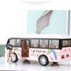 Изысканная модель туристического автобуса 4 колеса Городской туристический автомобиль Имитация модели автомобиля Подарки для детей