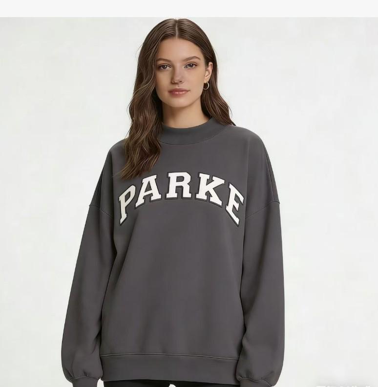 2026 PARKE Unisex Cotton Embroidered Hoodie - Versatile Slim-Fit Long Sleeve