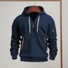 2Pcs/Set Men Sports Suit Hooded Drawstring Long Sleeve Pockets Sweatshirt Elastic Waist