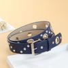 Ремень Air Eye Rivet Personality Women's Belt Hollow Punk Wind Pin Buckle Belt Women
