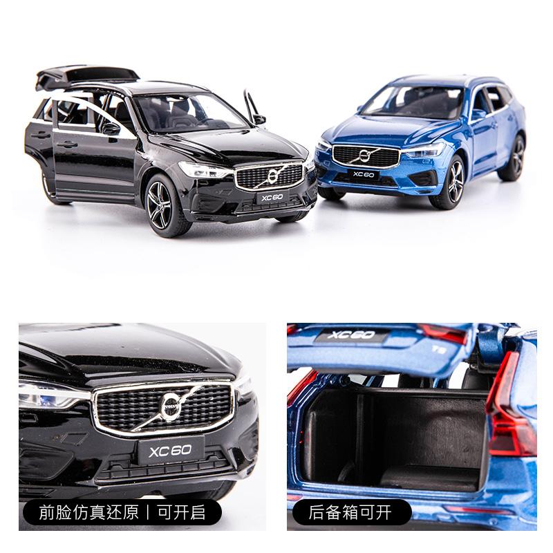 1:32 VOLVOS XC60 XC90 Внедорожник Литой сплав Модель автомобиля Игрушечные машинки Звук Свет Инерционная машина Транспортное средство Детская игрушка Коллекция
