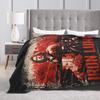 Soft Warm BlanketKids Picnic Horror Game Iron Lung Throw Blanket  Flannel Bedspread For Living Room Novelty Sofa Bed Cover