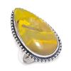 Bumble Bee Jasper Gemstone Handmade 925 Sterling Silver Jewelry Ring Size 9 O8a79