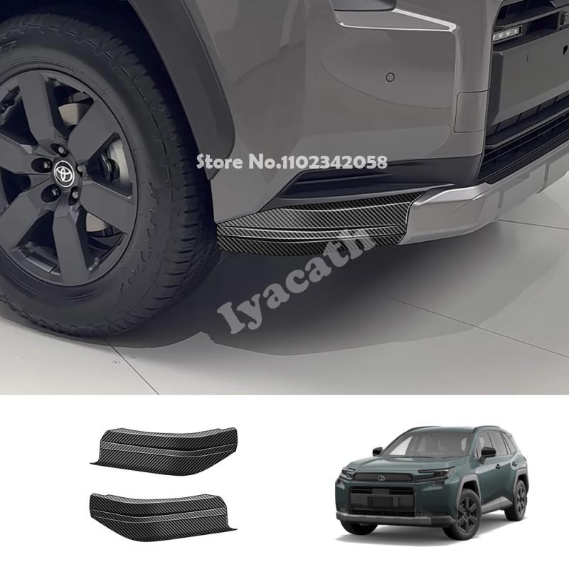 Для Toyota RAV4 RAV 4 RAV4 2026 2027 Adventure ABS черный Наружная часть автомобиля Угловая защита переднего бампера Защитная накладка на бампер