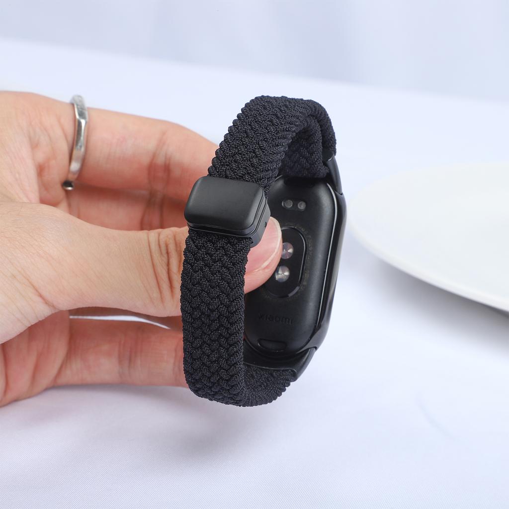 Магнитный плетеный ремешок для Xiaomi Mi Band 10 Аксессуары дышащий нейлоновый браслет ремешок pulseira correas для Xiaomi Mi band 9 8