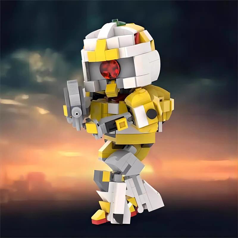 Набор M-робота Совместим с Lego Eva-000 Меха Головоломка Сборная Фигурка Нет. 0 Модель Машинного Солдата
