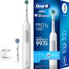 Электрическая зубная щетка Oral B PRO1S 2 сменные щетки WT белая D305.523.3