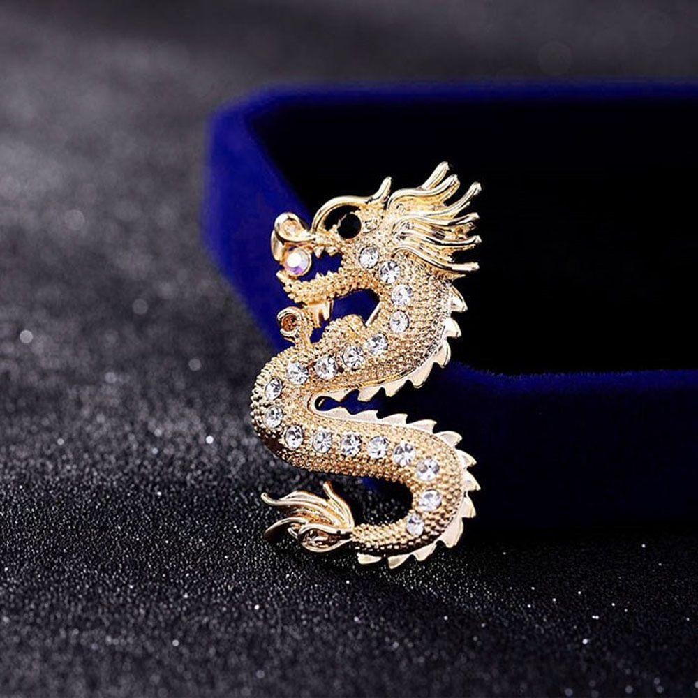 Дракон 1 шт. Подарочный значок Мужской воротник Аксессуары для костюма Ювелирные изделия Корсаж Брошь Булавки