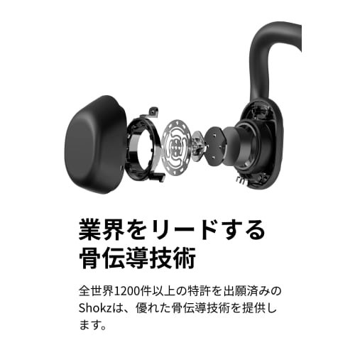 Bluetooth 5.1 SHOKZ OpenMove Bone Conduction Earphones, Official Store Genuine Wireless Earphones, Remote Meetings Such As Zoom, Telework, Work from H