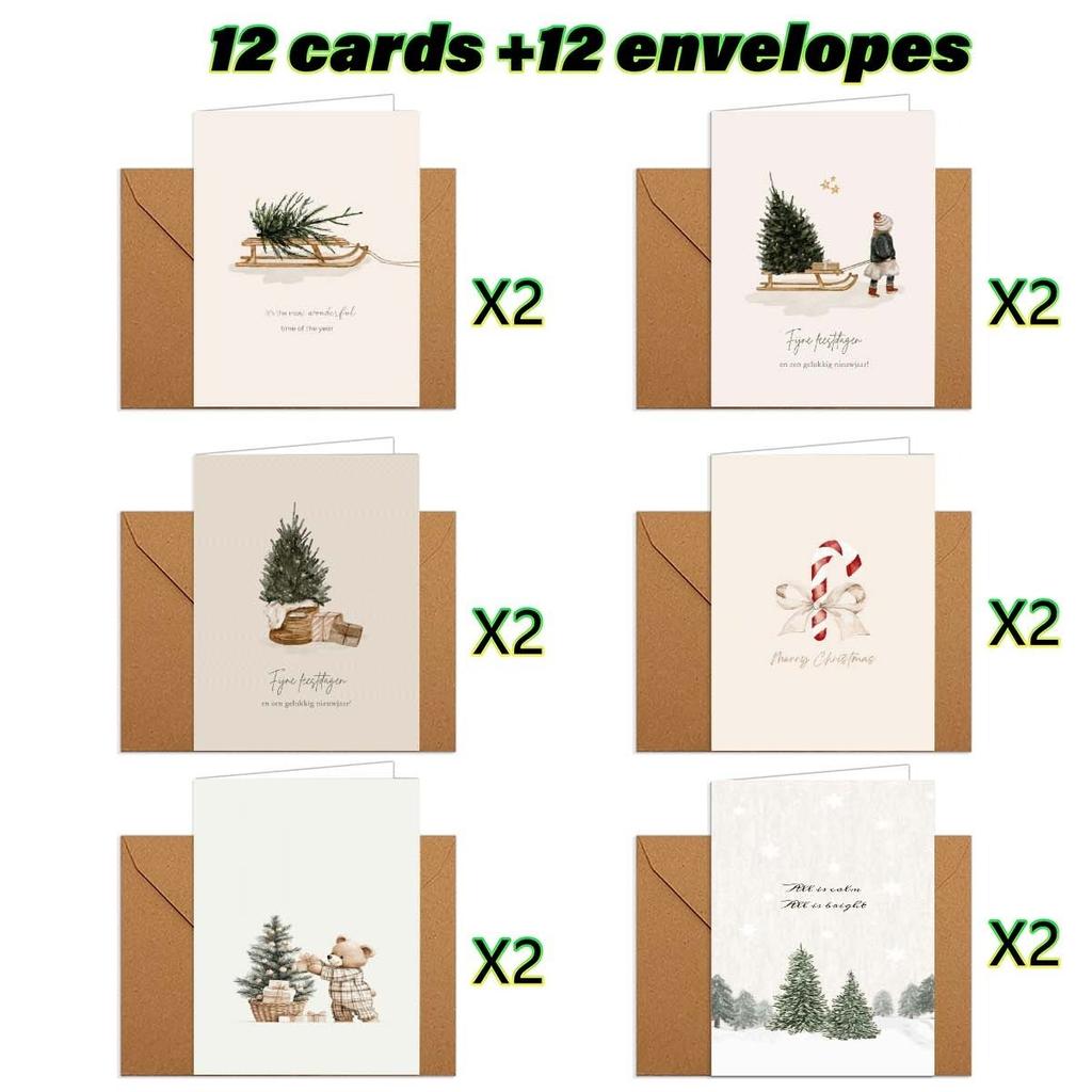Temu Simple Christmas Card Thank You Card Christmas Wishes Greeting Card Gift Card Small Card