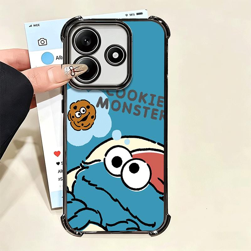 Sesame Street Cookie Soft Phone Case For Xiaomi Poco X7 X8 Pro Max X6 X5 X3 F8 Ultra F7 M8 M7 M5S Redmi 15C 15A 15 14C 13C 12C 1