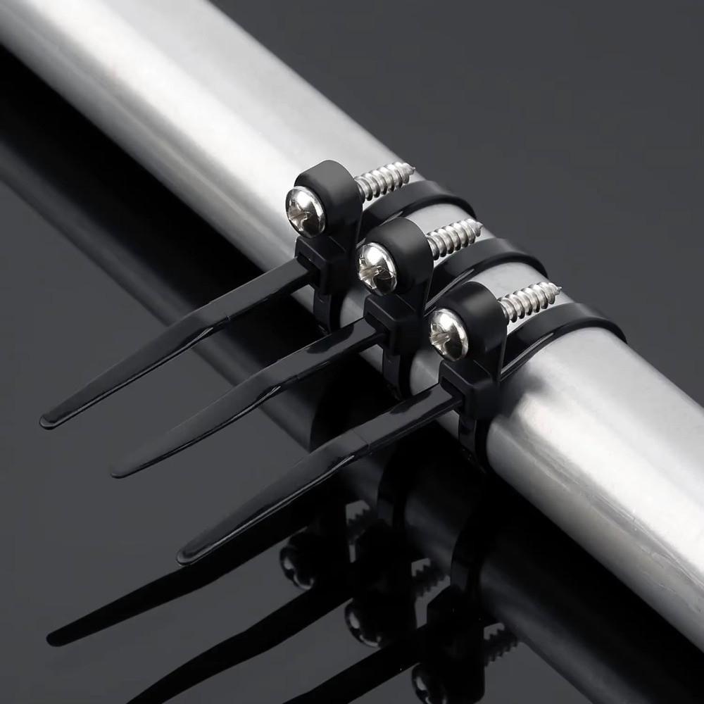 100 шт. Самозатягивающиеся кабельные стяжки с отверстием для винта Сверхпрочные стяжки-молнии для шнуров Ежедневный ремонт автомобиля