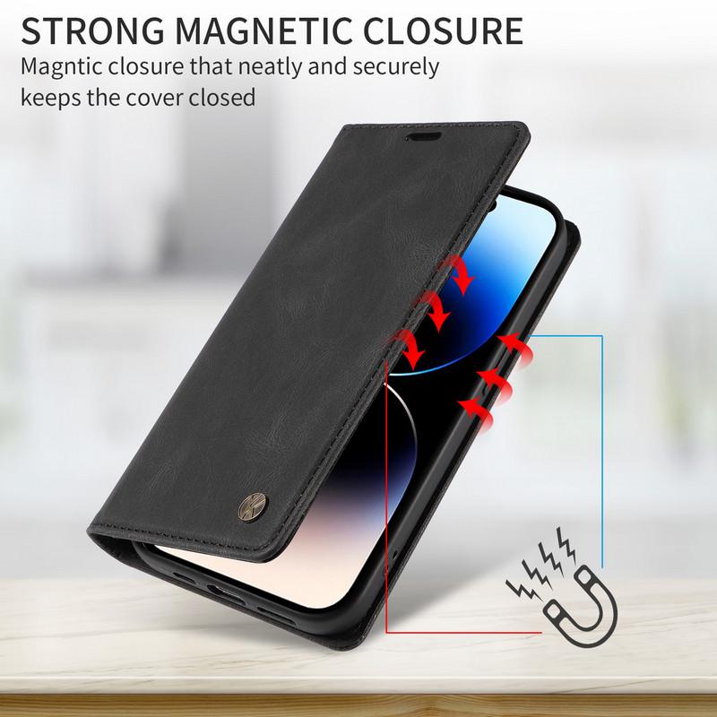 Reno14 13 12 11 10 Pro 5G Flip Case For OPPO Reno 14F Magnetic Leather Book Cover Reno 14 13 12 FS 13A 13F 12F 11F Wallet Funda