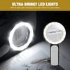30Magnifying glass with light and flashlight18 LED USB Rechargeable Handheld Magnifying Glass3This color mode low-voltage design is suitable for