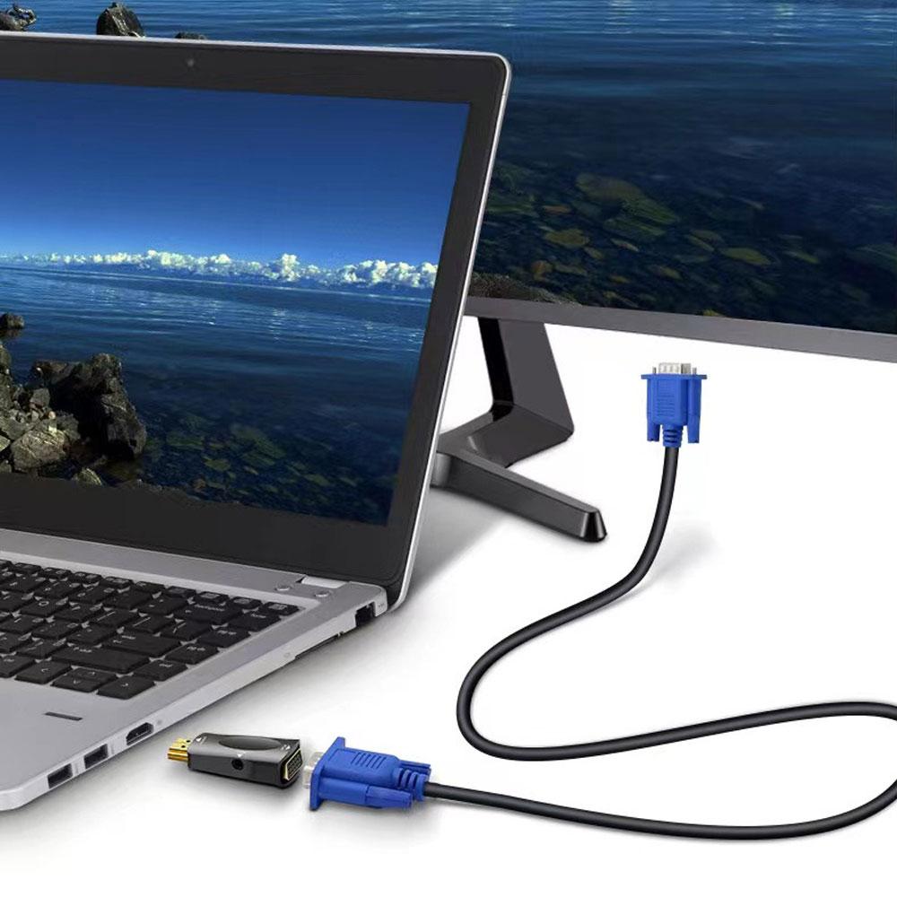 HDMI-совместимый кабель-переходник VGA-переходник «папа-женщина» с разъемом 3,5 мм, аудио HD 1080P для ПК, ноутбука, планшета