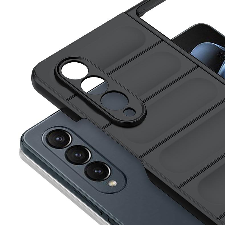 Жесткий чехол на ощупь для Samsung Galaxy Z Fold 3 4 Fold4 Fold3 Складной противоударный простой защитный чехол с матовой защитой от царапин