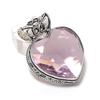 Подвеска из стерлингового серебра 925 пробы с розовым кунцитом, ручная работа, 1,77 дюйма F7Z33