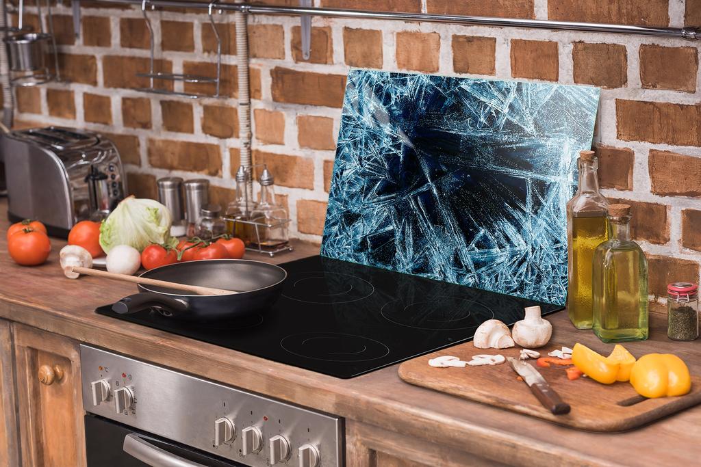 Glass protective plate for the stove 70x52 Frost