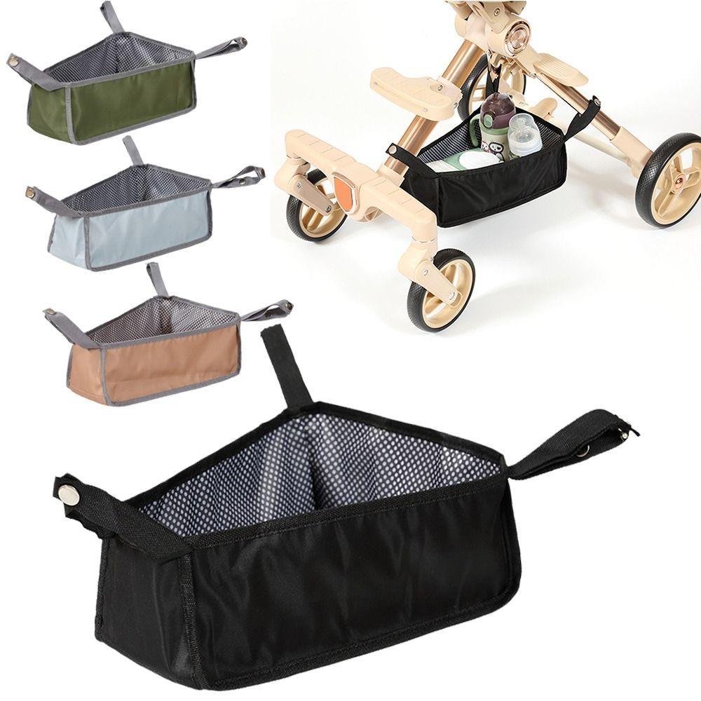 Oxford Cloth Baby Stroller Basket Large Capacity Stroller Bottom Organizer Pram Use