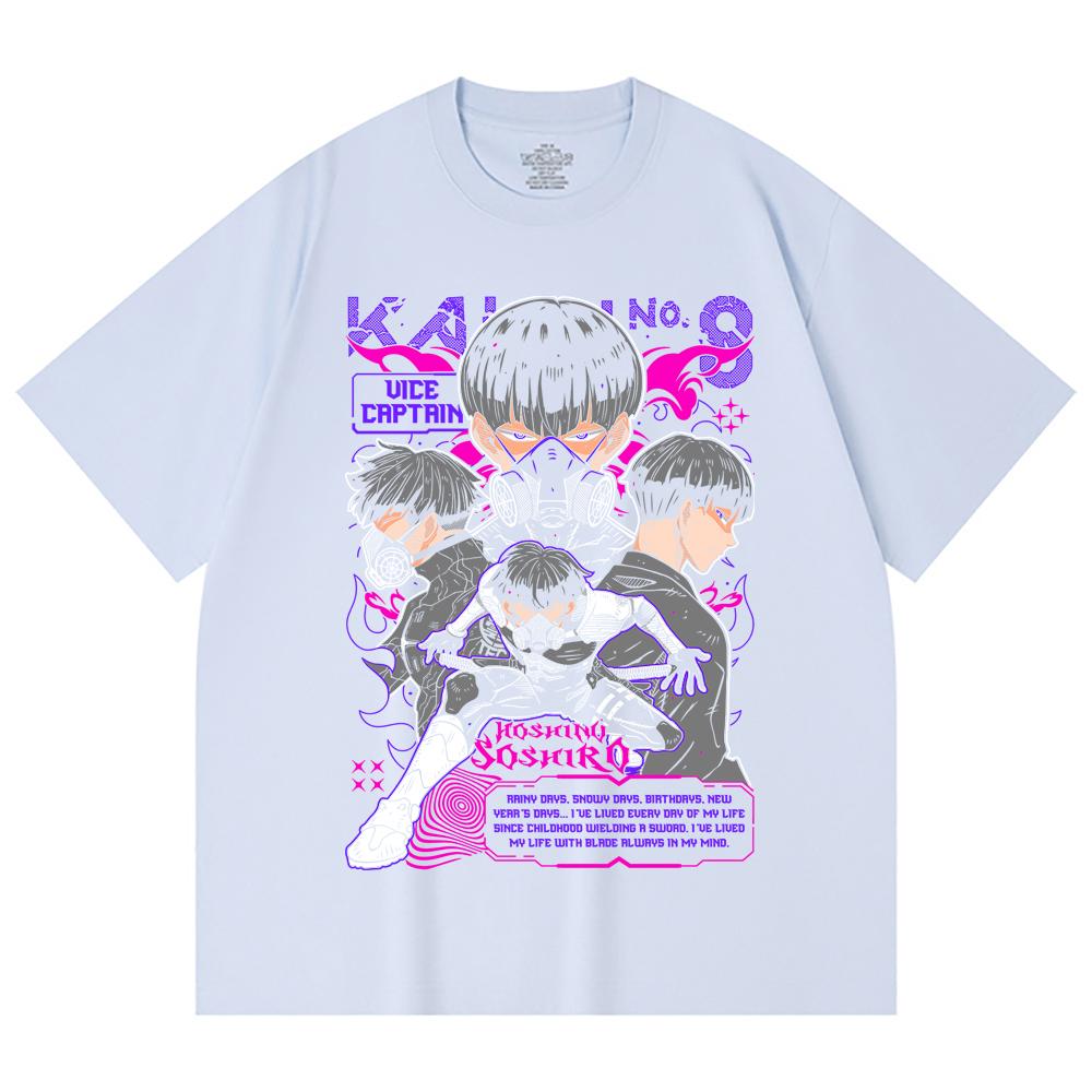 230 Gsm 100% Cotton Kaiju No 8 V10 Soshiro Print Unisex Heavy Cotton T Shirt