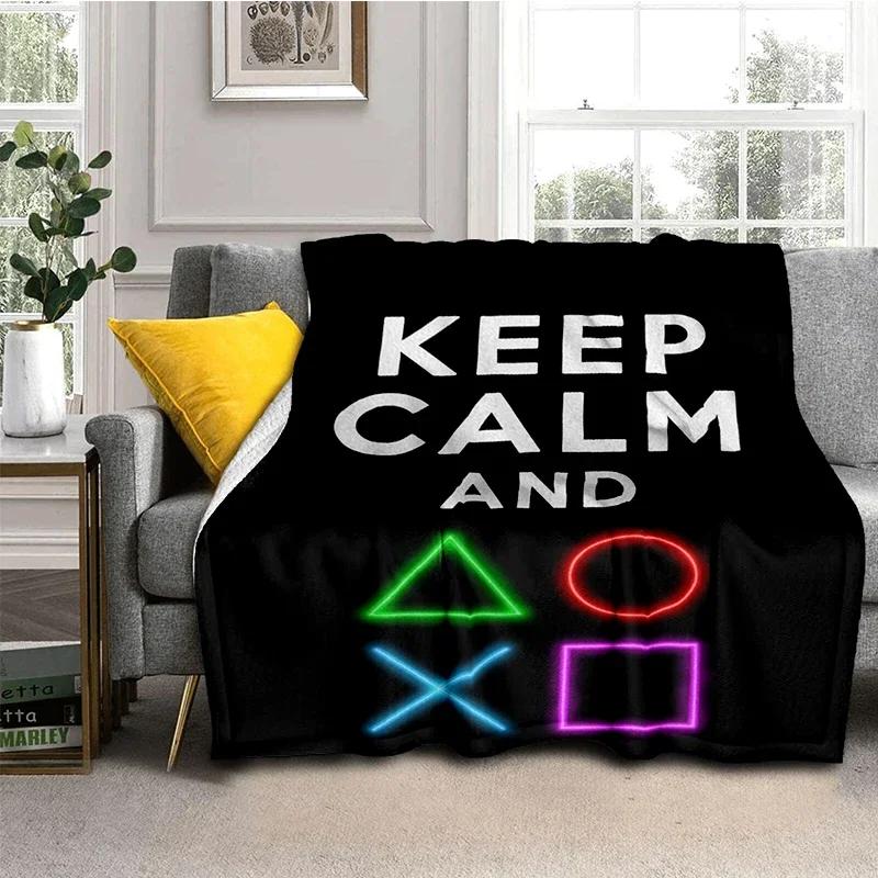 Game Controller Blanket Gamepad Flannel Blanket Super Soft Fleece Game Throw Blankets for Bedroom Couch Sofa Gift For Boy Girl