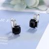European & American Zircon Diamond Earrings with Large Stone - Trendy Zircon Ear Clips & Studs Jewelry