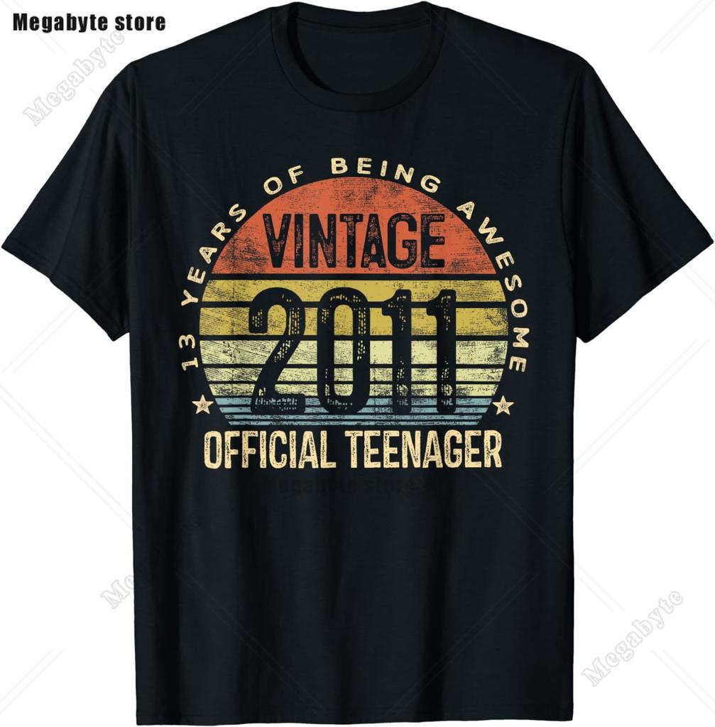 13th Birthday Game Level 13 Unlocked Official Teenager Gamer TShirt Unisex Women Soft Printed Clothing Streetwear Graphic T Shirts