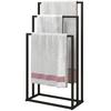 Freestanding 3-Arm Steel Towel Rack. 45x21.5x85cm