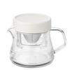 Akebono Sangyo Strong 400 Coffee Compact Dripper Made In Made of Lightweight and Tritan Transparent As with Wide Mouth for Easy Server, Set, White,