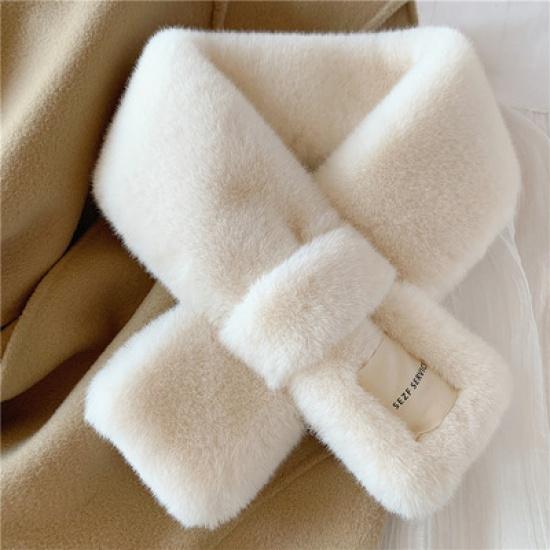 Winter Thicken Thermal Scarf Super Warm and Foreign Fur Scarf