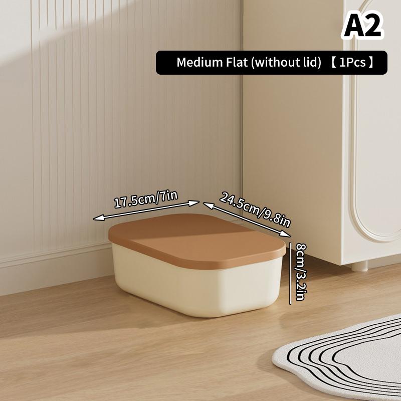 Настольный ящик для хранения всякой всячины с крышкой, ящик для одежды, пластиковая корзина для хранения, контейнер, органайзер для косметики, мелочей