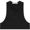 Fear of God Essentials FW25 Весенняя коллекция 2 Винтажный крой Майка Мужские топы Иссиня-черный 125SP254230F