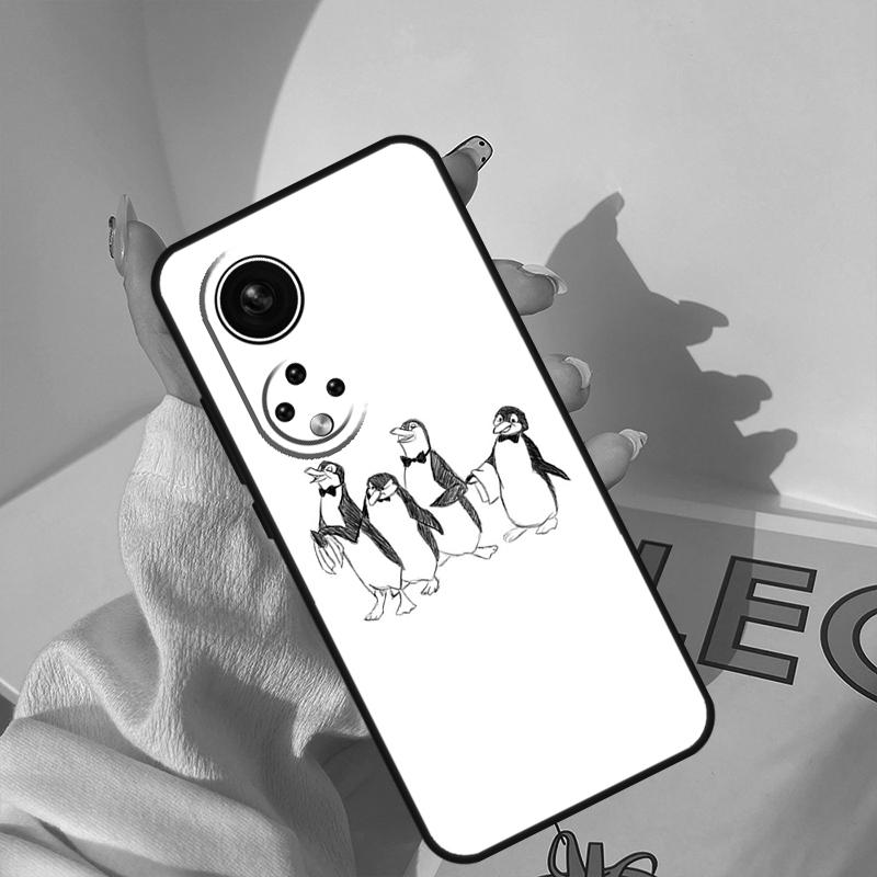 Мультяшный чехол-пингвин для Honor Magic 5 6 7 8 Pro Чехол для Honor 400 200 Lite 50 70 90 X8a X8b X9a X9b X9c